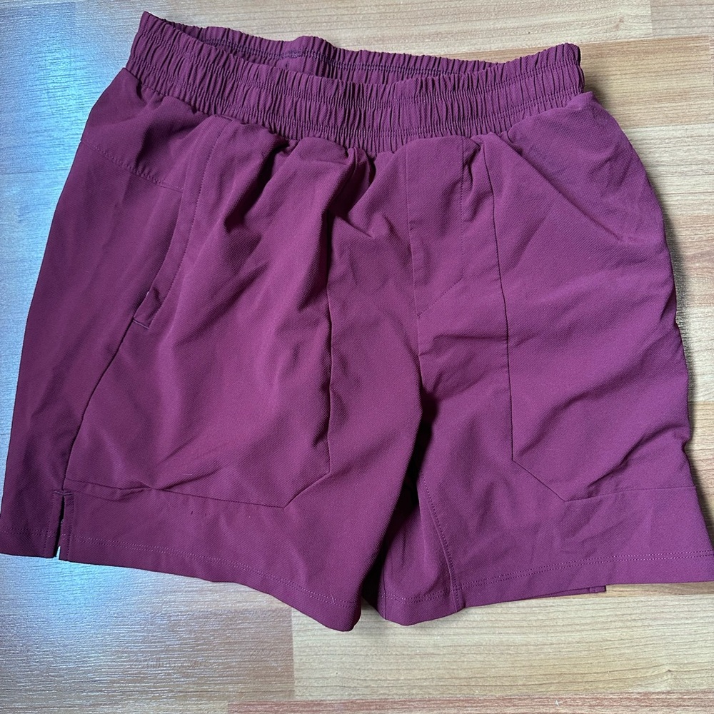 All in Motion Maroon Performance shorts